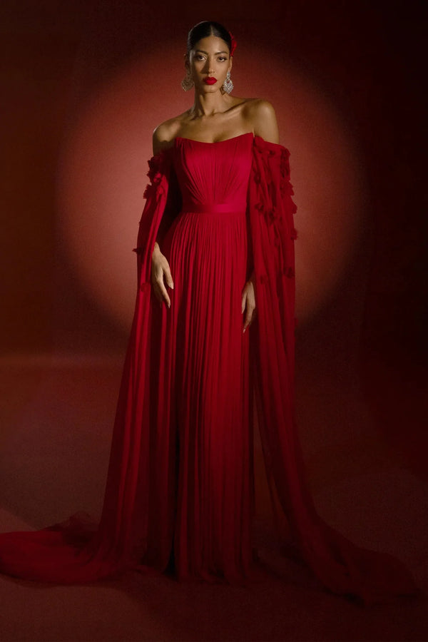 Pasion Rosa Gown - ALBOUSHIYA - district 5 - dubai - riyadh - abaya - dresses - designers - evening wear - luxury - elegance - craftsmanship - gowns - cocktail dresses - collections - georges