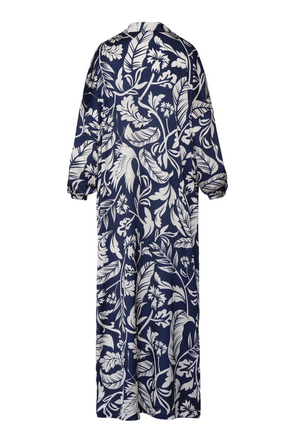 Perla Azul Tunic in Navy - ALBOUSHIYA - district 5 - dubai - riyadh - abaya - dresses - designers - evening wear - luxury - elegance - craftsmanship - gowns - cocktail dresses - collections - georges