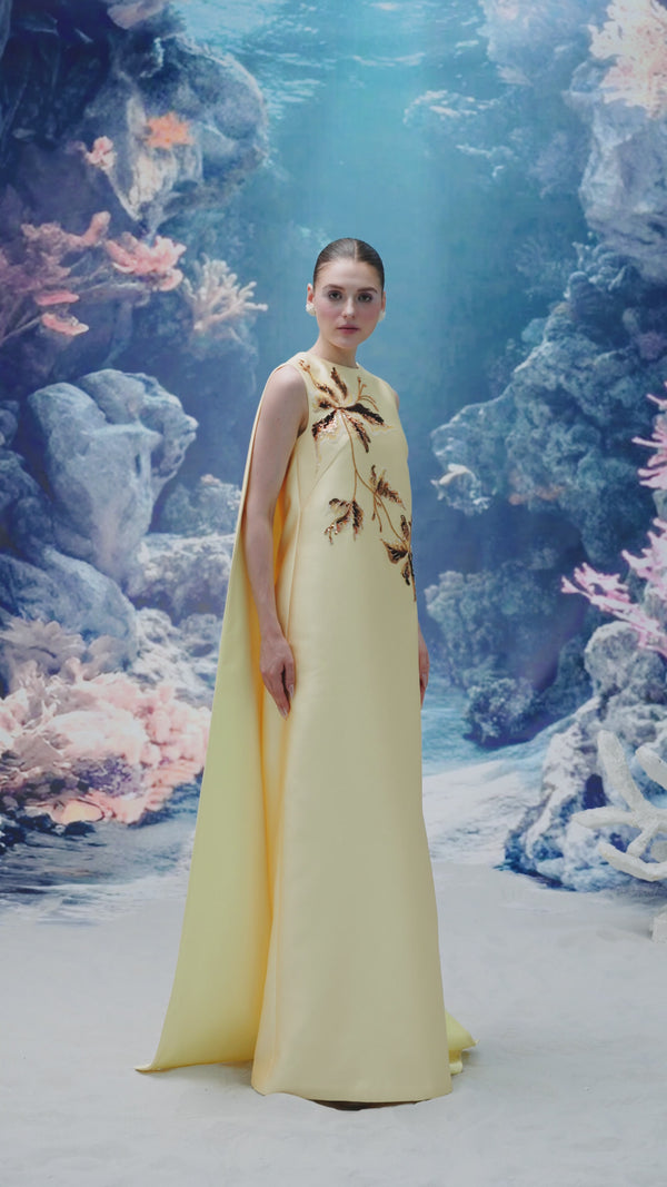 Lysandra Royal Taffeta Dress
