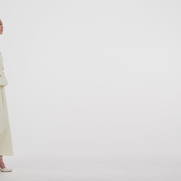 Crepe Tailored Midi Dress