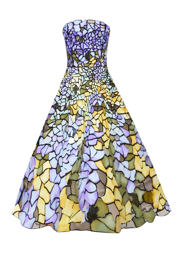 Art Nouveau Stained Glass Gown