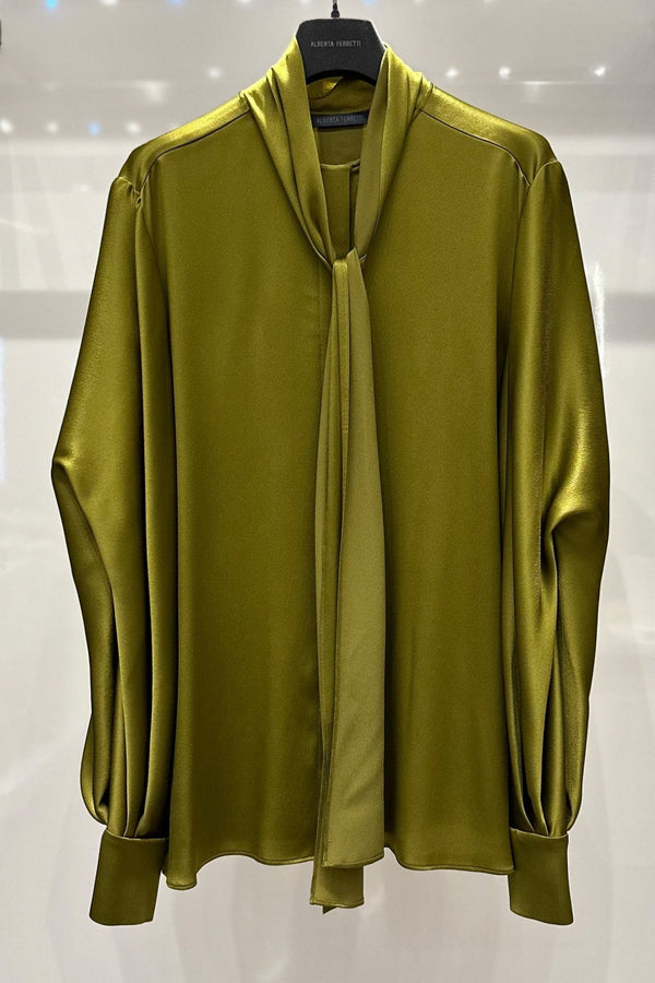 Pussy - bow Blouse - ALBOUSHIYA - district 5 - dubai - riyadh - abaya - dresses - designers - evening wear - luxury - elegance - craftsmanship - gowns - cocktail dresses - collections - georges