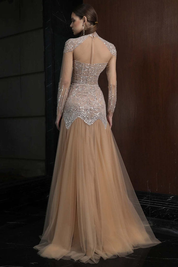 Radiant Majesty Gown - ALBOUSHIYA - district 5 - dubai - riyadh - abaya - dresses - designers - evening wear - luxury - elegance - craftsmanship - gowns - cocktail dresses - collections - georges