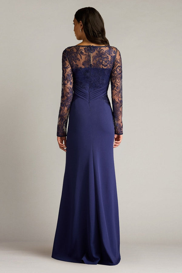 Ravina Embroidered Illusion Gown - ALBOUSHIYA - district 5 - dubai - riyadh - abaya - dresses - designers - evening wear - luxury - elegance - craftsmanship - gowns - cocktail dresses - collections - georges