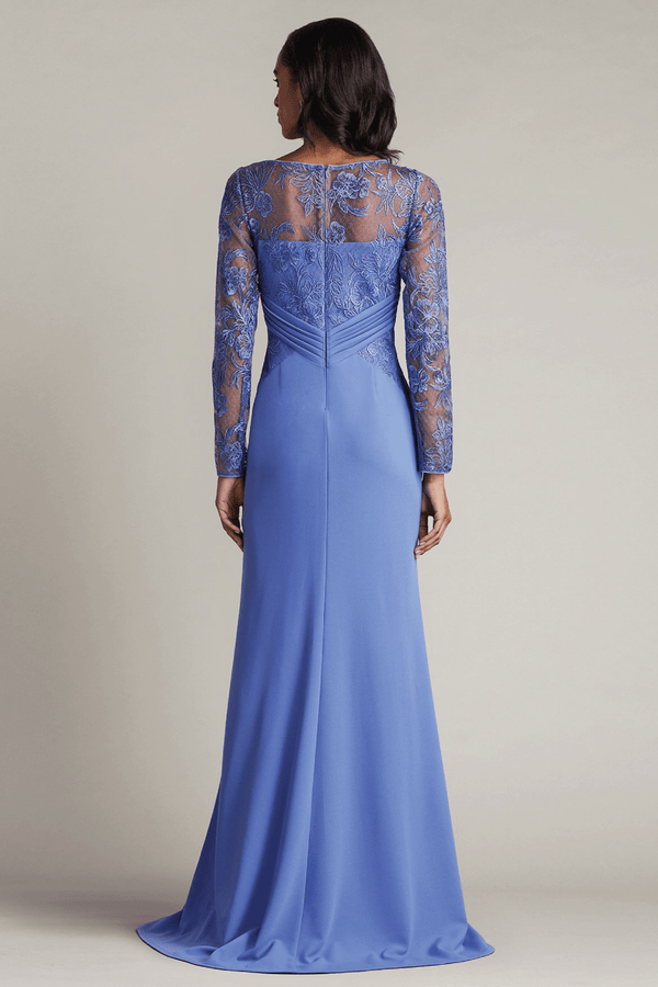 Ravina Embroidered Illusion Gown - ALBOUSHIYA - district 5 - dubai - riyadh - abaya - dresses - designers - evening wear - luxury - elegance - craftsmanship - gowns - cocktail dresses - collections - georges