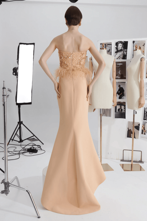 Riko Dress - ALBOUSHIYA - district 5 - dubai - riyadh - abaya - dresses - designers - evening wear - luxury - elegance - craftsmanship - gowns - cocktail dresses - collections - georges