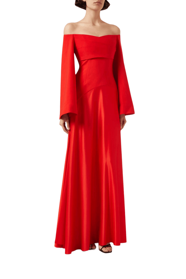 Rina Maxi Dress - ALBOUSHIYA - district 5 - dubai - riyadh - abaya - dresses - designers - evening wear - luxury - elegance - craftsmanship - gowns - cocktail dresses - collections - georges