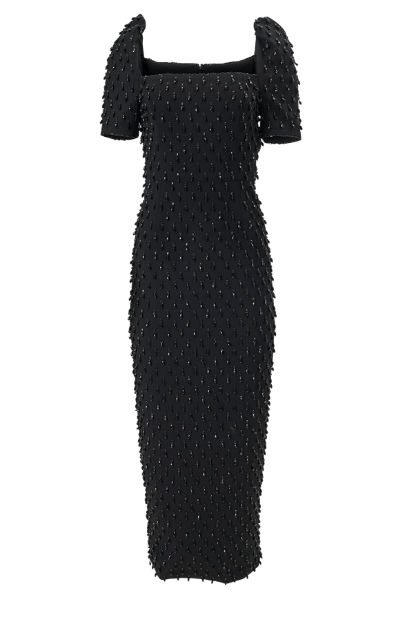 Robe Mini Brodée de Strass - ALBOUSHIYA - district 5 - dubai - riyadh - abaya - dresses - designers - evening wear - luxury - elegance - craftsmanship - gowns - cocktail dresses - collections - georges