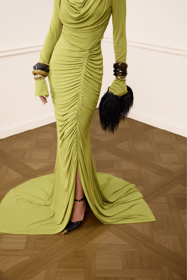 Rustique Dress - ALBOUSHIYA - district 5 - dubai - riyadh - abaya - dresses - designers - evening wear - luxury - elegance - craftsmanship - gowns - cocktail dresses - collections - georges