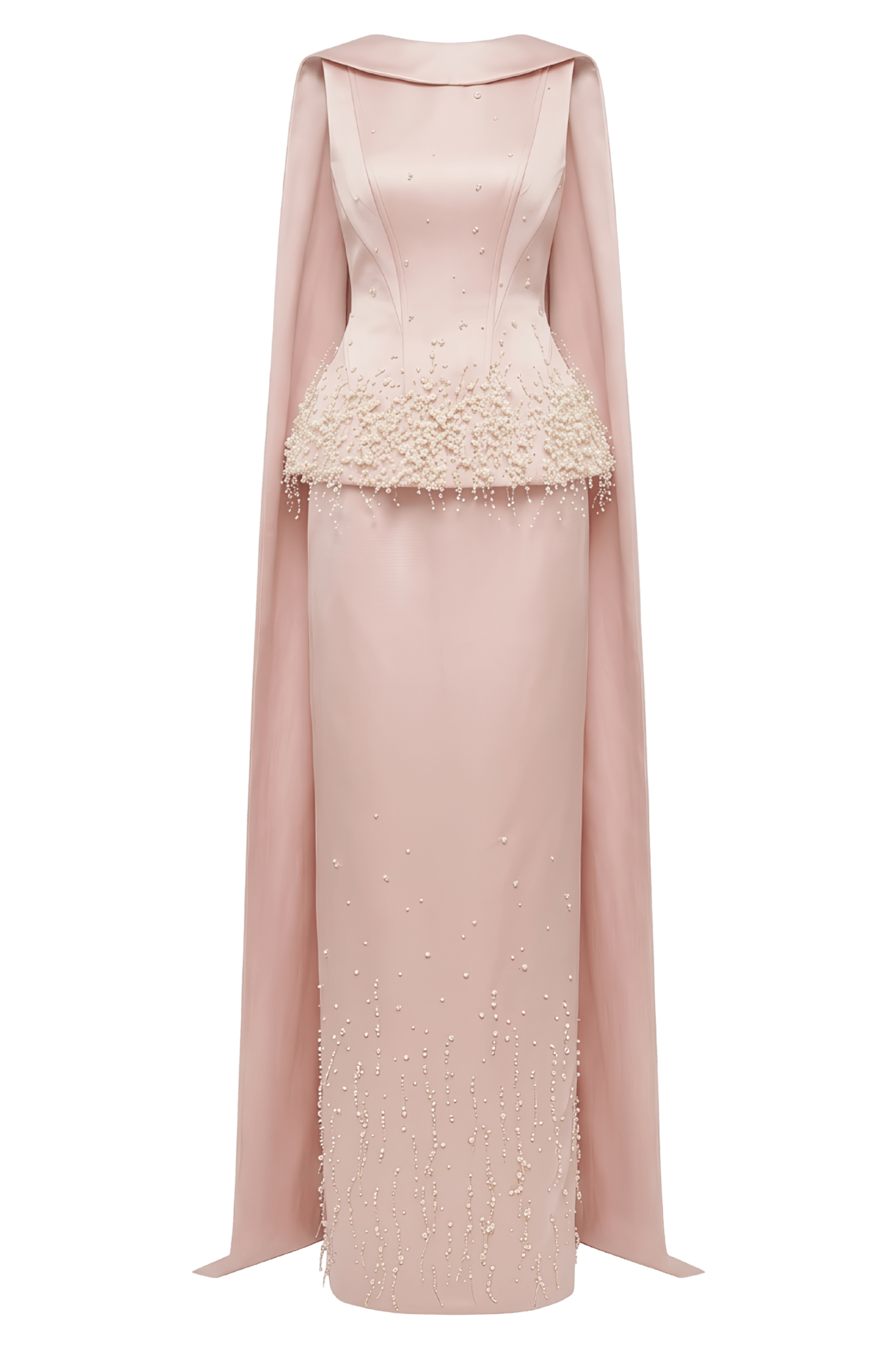 Salma Silk Taffeta Dress - ALBOUSHIYA - district 5 - dubai - riyadh - abaya - dresses - designers - evening wear - luxury - elegance - craftsmanship - gowns - cocktail dresses - collections - georges