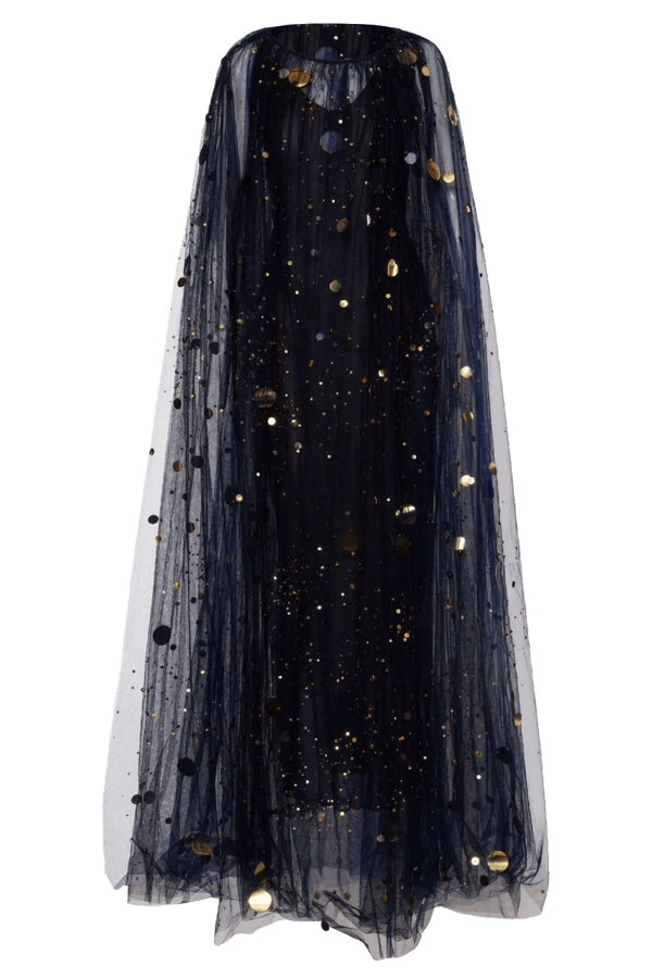 Sequin & Bead Embroidered Firefly Caftan - ALBOUSHIYA - district 5 - dubai - riyadh - abaya - dresses - designers - evening wear - luxury - elegance - craftsmanship - gowns - cocktail dresses - collections - georges