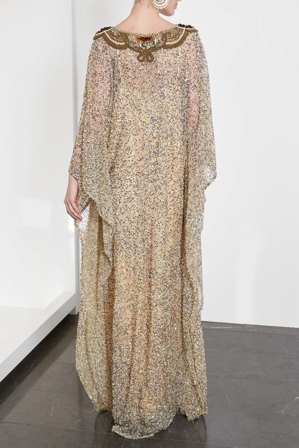 Sequin Caftan - ALBOUSHIYA - district 5 - dubai - riyadh - abaya - dresses - designers - evening wear - luxury - elegance - craftsmanship - gowns - cocktail dresses - collections - georges