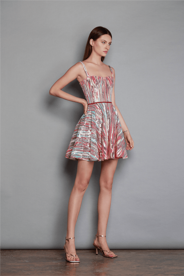 Serena Mini Dress - ALBOUSHIYA - district 5 - dubai - riyadh - abaya - dresses - designers - evening wear - luxury - elegance - craftsmanship - gowns - cocktail dresses - collections - georges