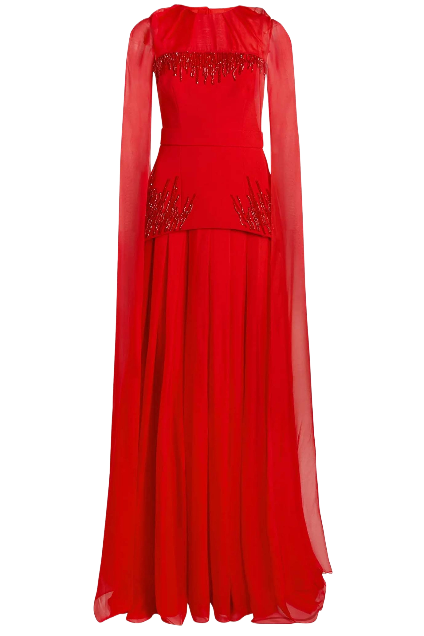 Gloria Cherry Red Long Dress