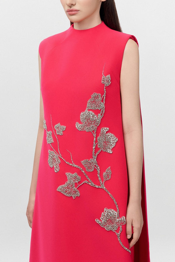 Sleeveless A - Line Dress - ALBOUSHIYA - district 5 - dubai - riyadh - abaya - dresses - designers - evening wear - luxury - elegance - craftsmanship - gowns - cocktail dresses - collections - georges