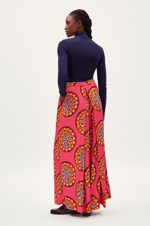 Split Skirt Loulou in Rose Anthos - ALBOUSHIYA - district 5 - dubai - riyadh - abaya - dresses - designers - evening wear - luxury - elegance - craftsmanship - gowns - cocktail dresses - collections - georges
