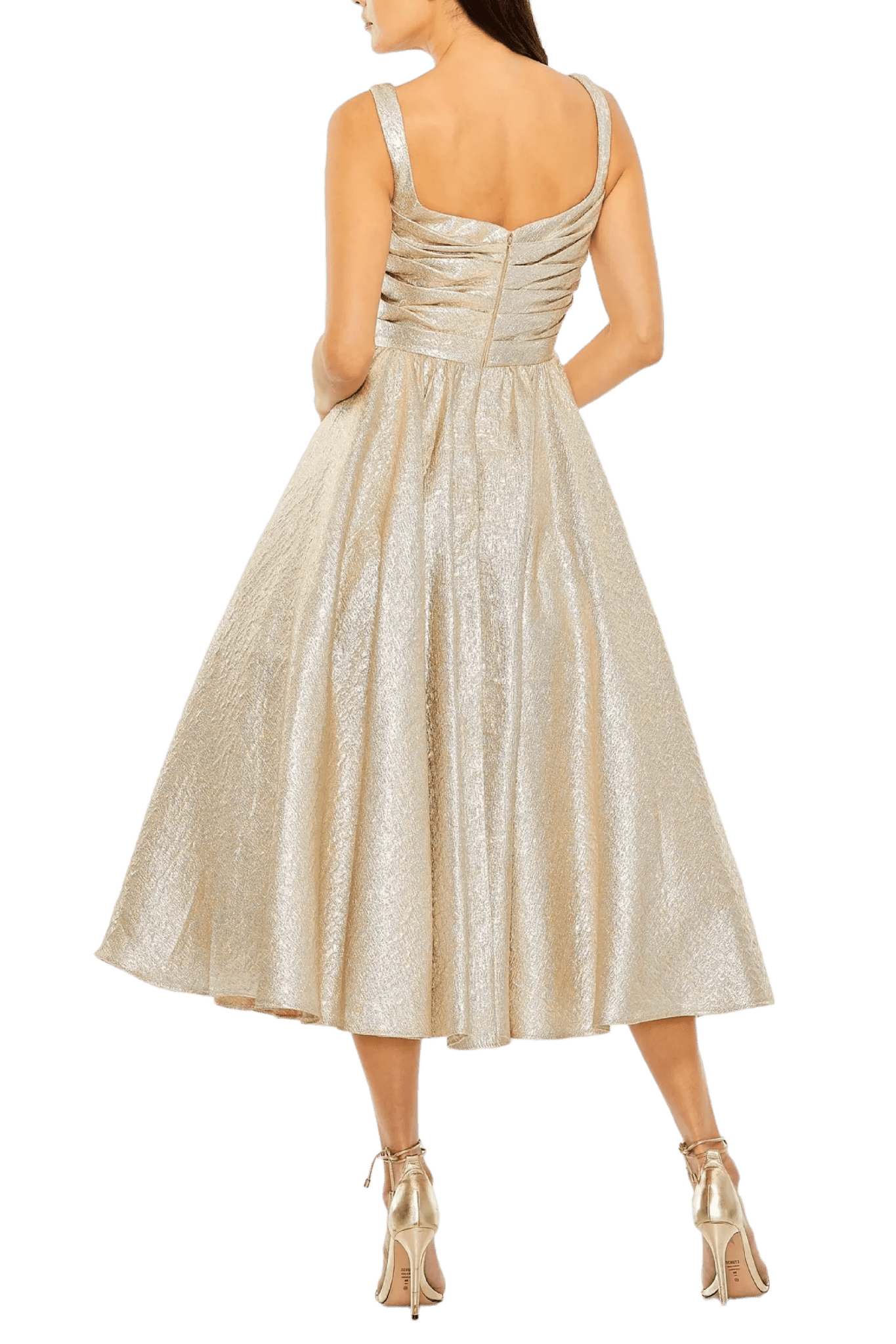 Square Neck Sleeveless A Line Dress - ALBOUSHIYA - district 5 - dubai - riyadh - abaya - dresses - designers - evening wear - luxury - elegance - craftsmanship - gowns - cocktail dresses - collections - georges