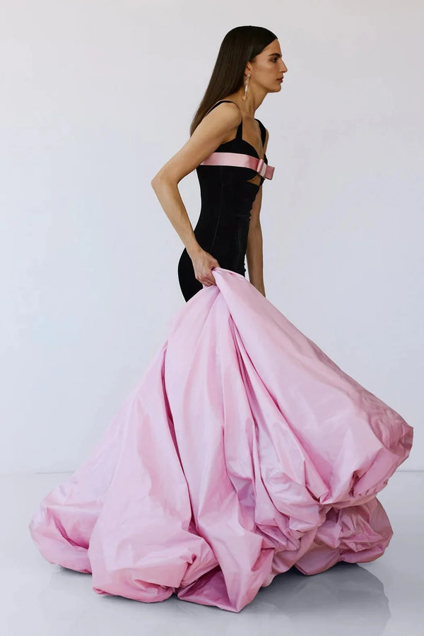 Stellise Renaissance Silk Dress - ALBOUSHIYA - district 5 - dubai - riyadh - abaya - dresses - designers - evening wear - luxury - elegance - craftsmanship - gowns - cocktail dresses - collections - georges