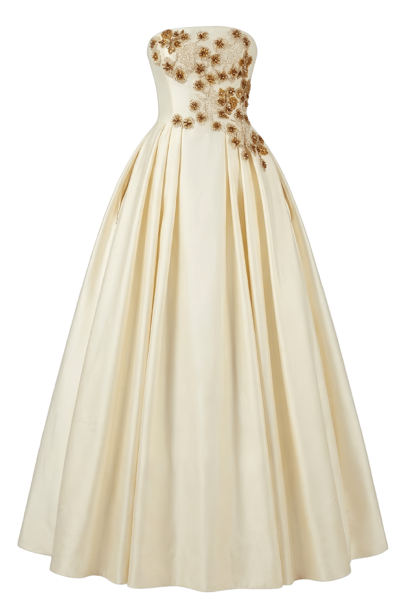 Strapless Ball Gown with Beaded Bodice - ALBOUSHIYA - district 5 - dubai - riyadh - abaya - dresses - designers - evening wear - luxury - elegance - craftsmanship - gowns - cocktail dresses - collections - georges
