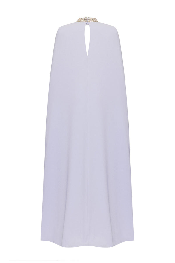 Strapless Gown with Detachable Cape - ALBOUSHIYA - district 5 - dubai - riyadh - abaya - dresses - designers - evening wear - luxury - elegance - craftsmanship - gowns - cocktail dresses - collections - georges