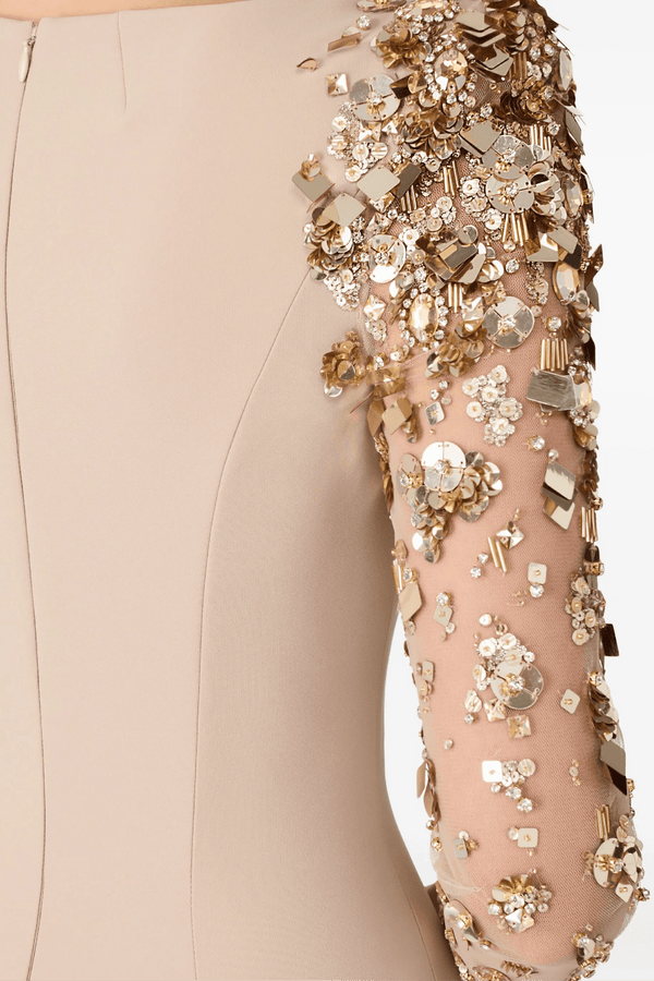 Sylvia Maxi Dress - ALBOUSHIYA - district 5 - dubai - riyadh - abaya - dresses - designers - evening wear - luxury - elegance - craftsmanship - gowns - cocktail dresses - collections - georges