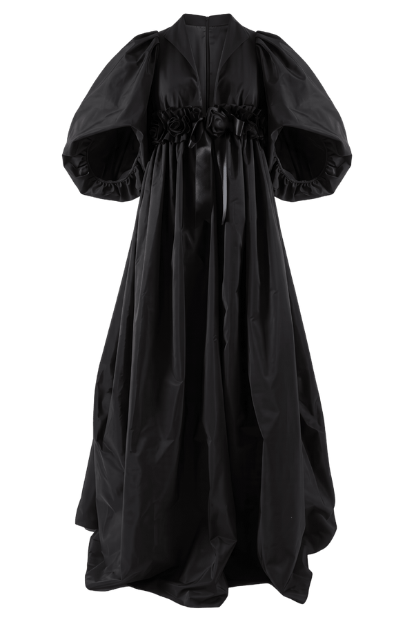 Taffeta Cape - ALBOUSHIYA - district 5 - dubai - riyadh - abaya - dresses - designers - evening wear - luxury - elegance - craftsmanship - gowns - cocktail dresses - collections - georges