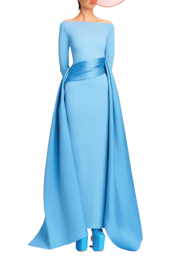The Irma Maxi Dress - ALBOUSHIYA - district 5 - dubai - riyadh - abaya - dresses - designers - evening wear - luxury - elegance - craftsmanship - gowns - cocktail dresses - collections - georges