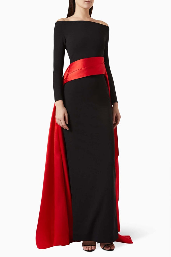 The Irma Maxi Dress - ALBOUSHIYA - district 5 - dubai - riyadh - abaya - dresses - designers - evening wear - luxury - elegance - craftsmanship - gowns - cocktail dresses - collections - georges
