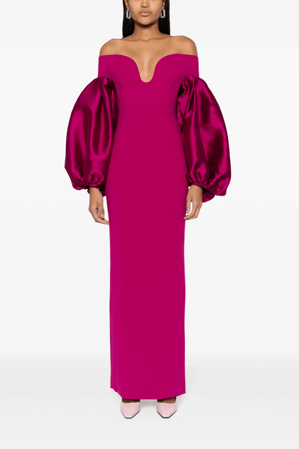 The Mora Maxi Dress - ALBOUSHIYA - district 5 - dubai - riyadh - abaya - dresses - designers - evening wear - luxury - elegance - craftsmanship - gowns - cocktail dresses - collections - georges