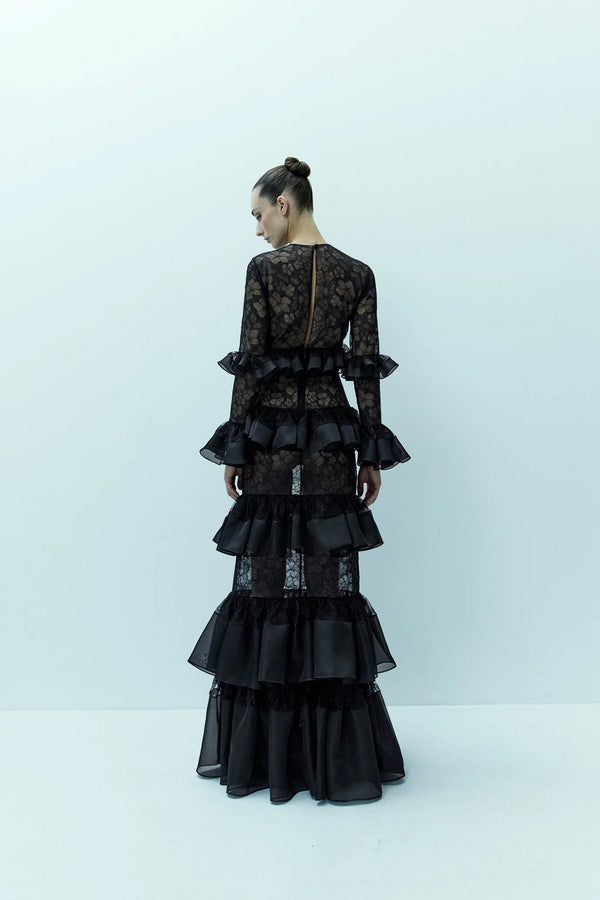 The Swan Gown - ALBOUSHIYA - district 5 - dubai - riyadh - abaya - dresses - designers - evening wear - luxury - elegance - craftsmanship - gowns - cocktail dresses - collections - georges