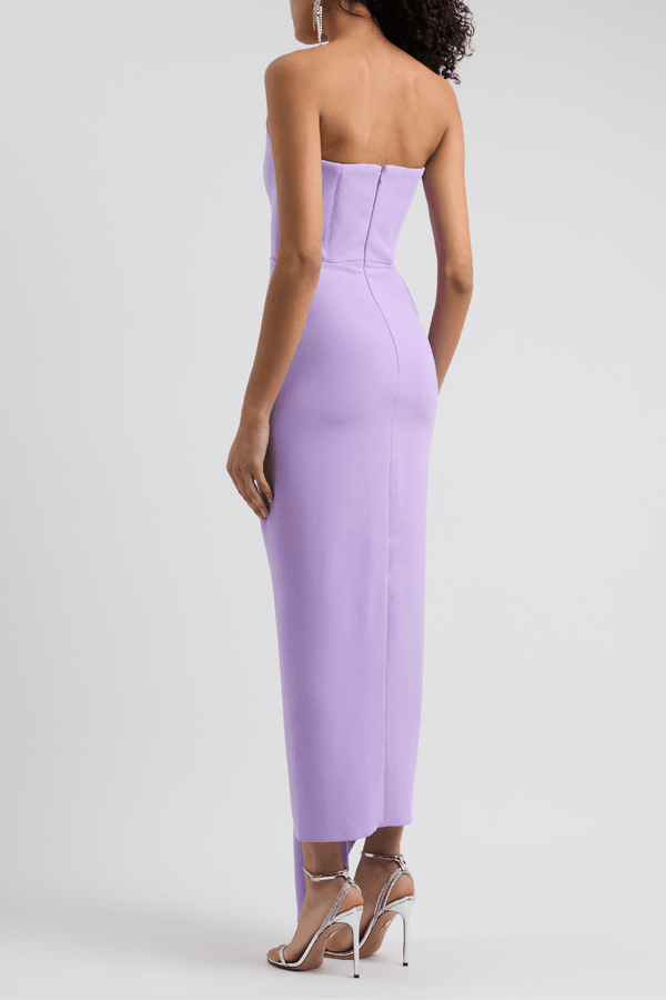 The Thalia Midi Dress - ALBOUSHIYA - district 5 - dubai - riyadh - abaya - dresses - designers - evening wear - luxury - elegance - craftsmanship - gowns - cocktail dresses - collections - georges