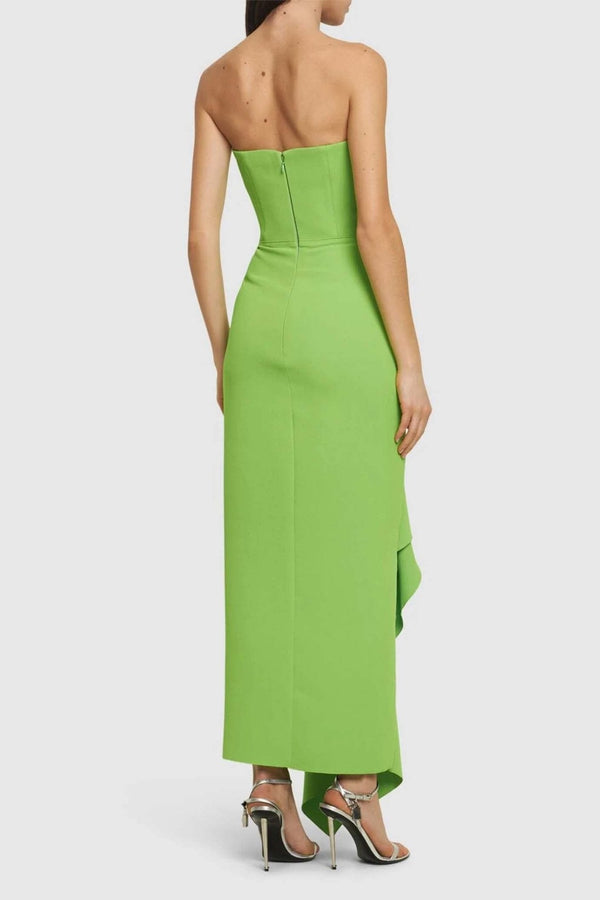 The Thalia Midi Dress - ALBOUSHIYA - district 5 - dubai - riyadh - abaya - dresses - designers - evening wear - luxury - elegance - craftsmanship - gowns - cocktail dresses - collections - georges