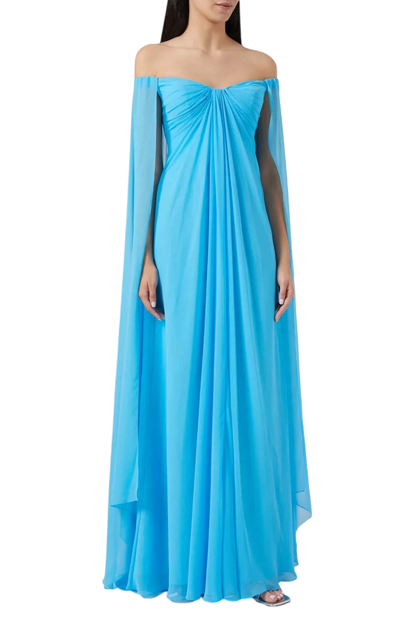 Draped Gown in Chiffon