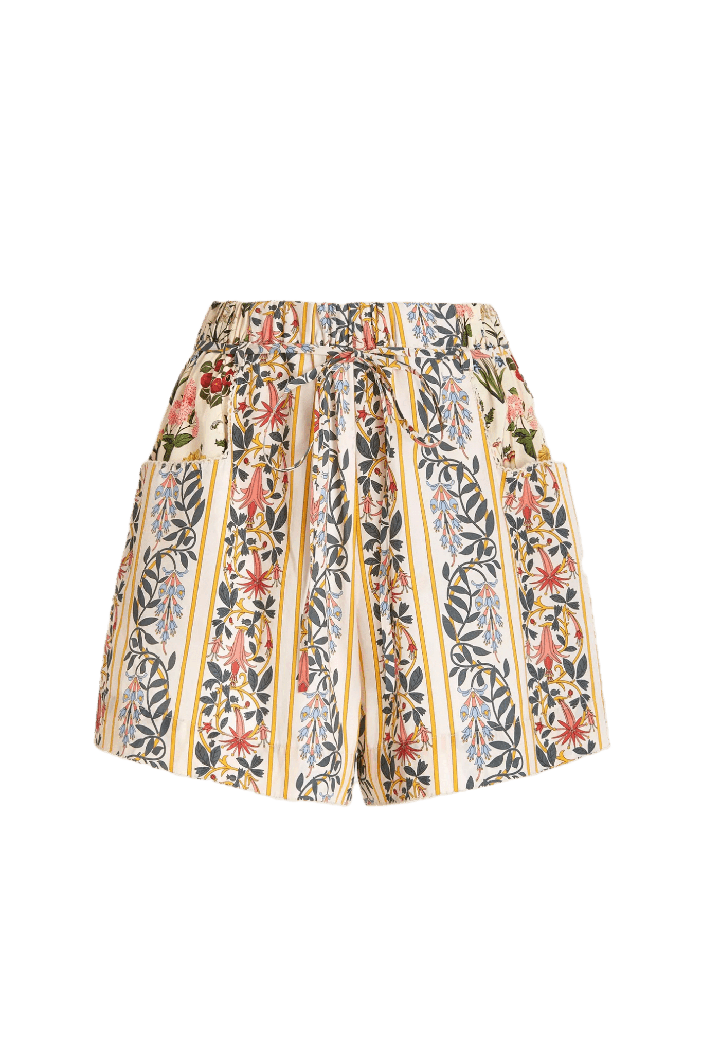 Trebol Floral Cotton Shorts - ALBOUSHIYA - district 5 - dubai - riyadh - abaya - dresses - designers - evening wear - luxury - elegance - craftsmanship - gowns - cocktail dresses - collections - georges