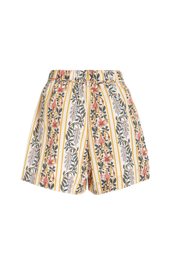 Trebol Floral Cotton Shorts - ALBOUSHIYA - district 5 - dubai - riyadh - abaya - dresses - designers - evening wear - luxury - elegance - craftsmanship - gowns - cocktail dresses - collections - georges