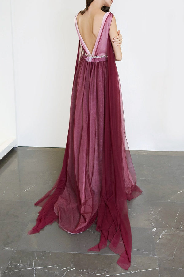 Tulle Gown - ALBOUSHIYA - district 5 - dubai - riyadh - abaya - dresses - designers - evening wear - luxury - elegance - craftsmanship - gowns - cocktail dresses - collections - georges