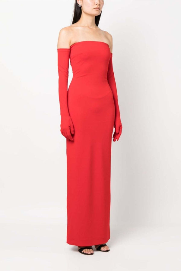 Tullia Strapless Gown - ALBOUSHIYA - district 5 - dubai - riyadh - abaya - dresses - designers - evening wear - luxury - elegance - craftsmanship - gowns - cocktail dresses - collections - georges