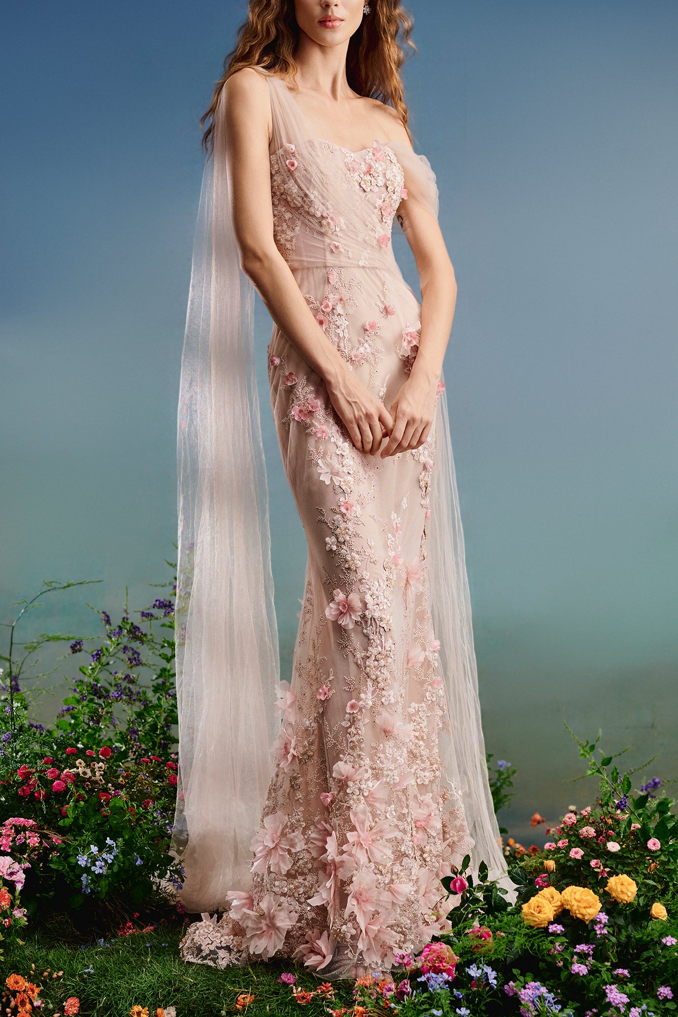 Petal Serenade Gown