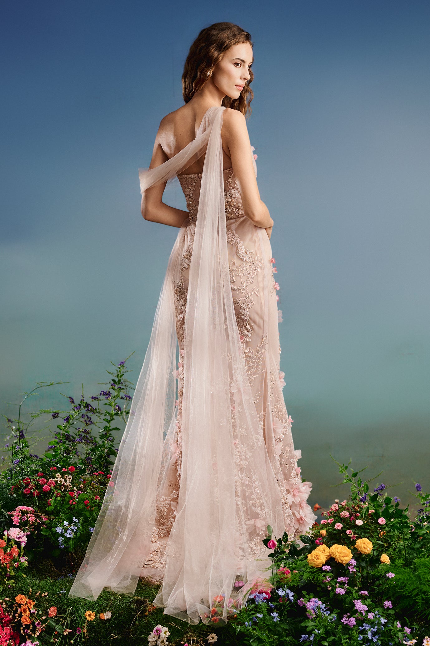 Petal Serenade Gown