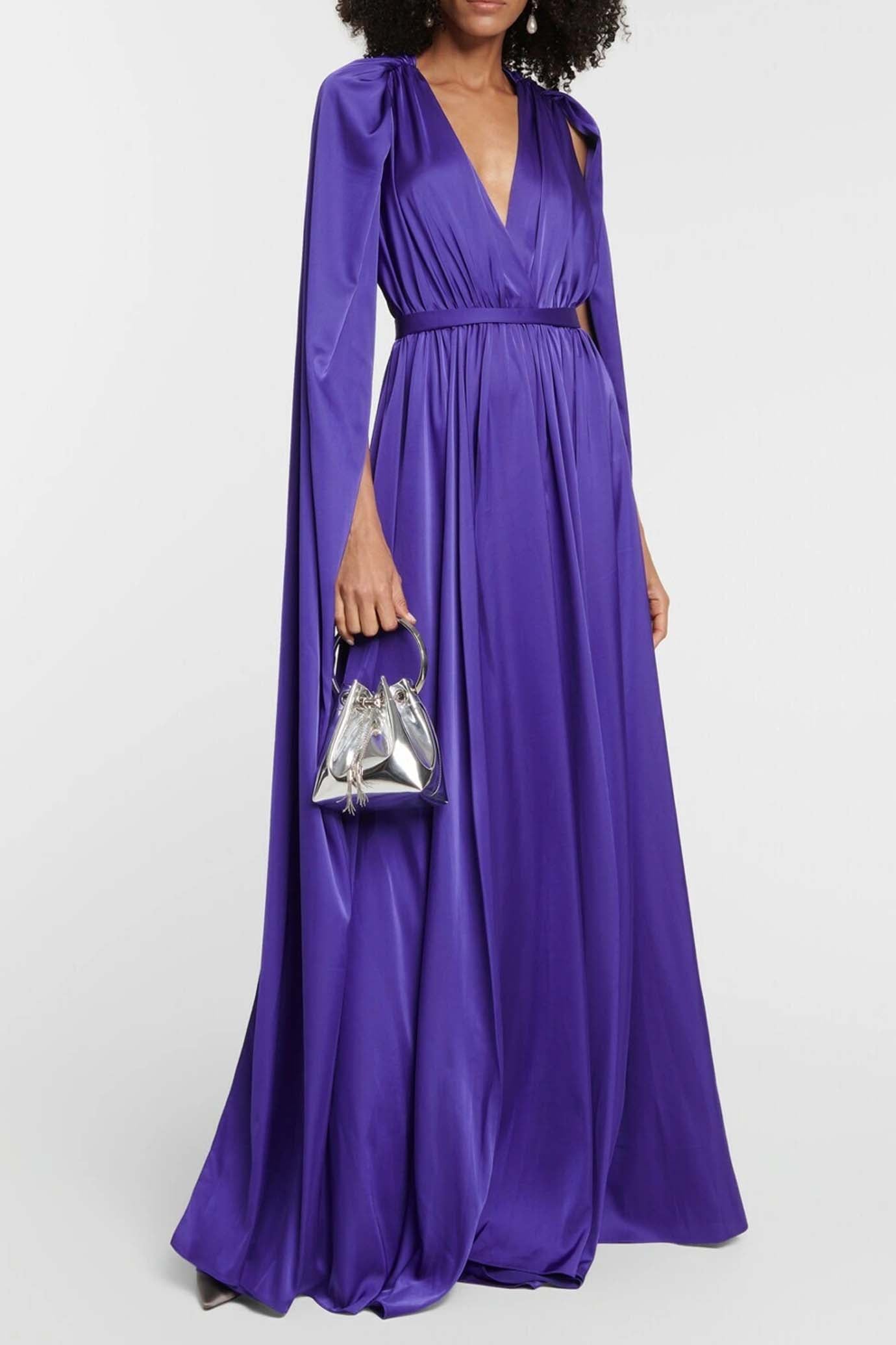 Chiffon Cape Gown