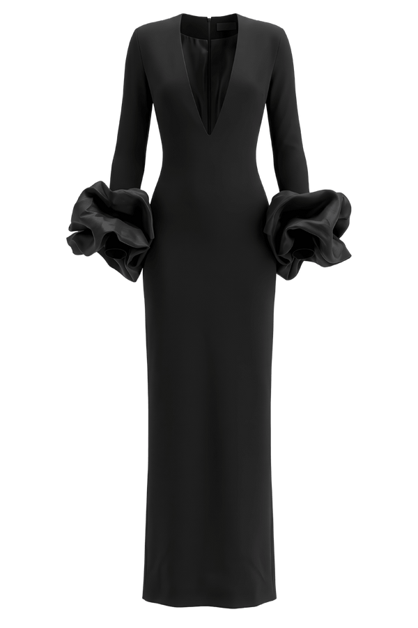 Valerie Maxi Dress - ALBOUSHIYA - district 5 - dubai - riyadh - abaya - dresses - designers - evening wear - luxury - elegance - craftsmanship - gowns - cocktail dresses - collections - georges
