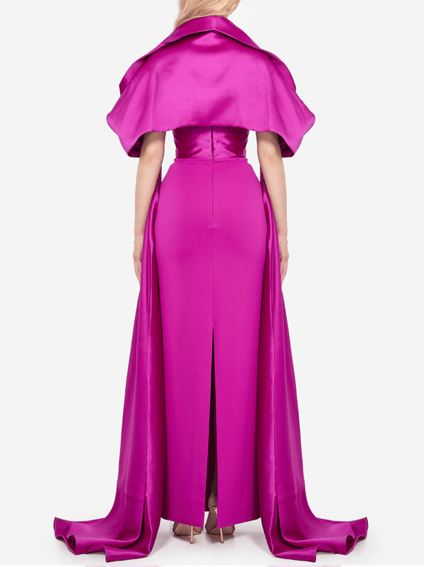 Vera long dress - ALBOUSHIYA - district 5 - dubai - riyadh - abaya - dresses - designers - evening wear - luxury - elegance - craftsmanship - gowns - cocktail dresses - collections - georges