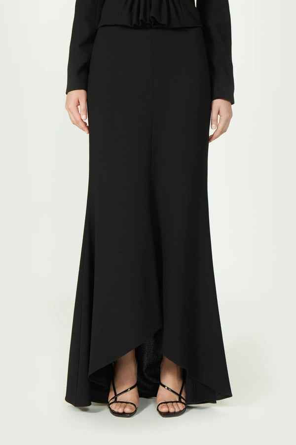 Vinna Crepe Wool Skirt - ALBOUSHIYA - district 5 - dubai - riyadh - abaya - dresses - designers - evening wear - luxury - elegance - craftsmanship - gowns - cocktail dresses - collections - georges