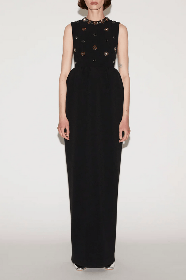 Virginia Embroidered Gown - ALBOUSHIYA - district 5 - dubai - riyadh - abaya - dresses - designers - evening wear - luxury - elegance - craftsmanship - gowns - cocktail dresses - collections - georges