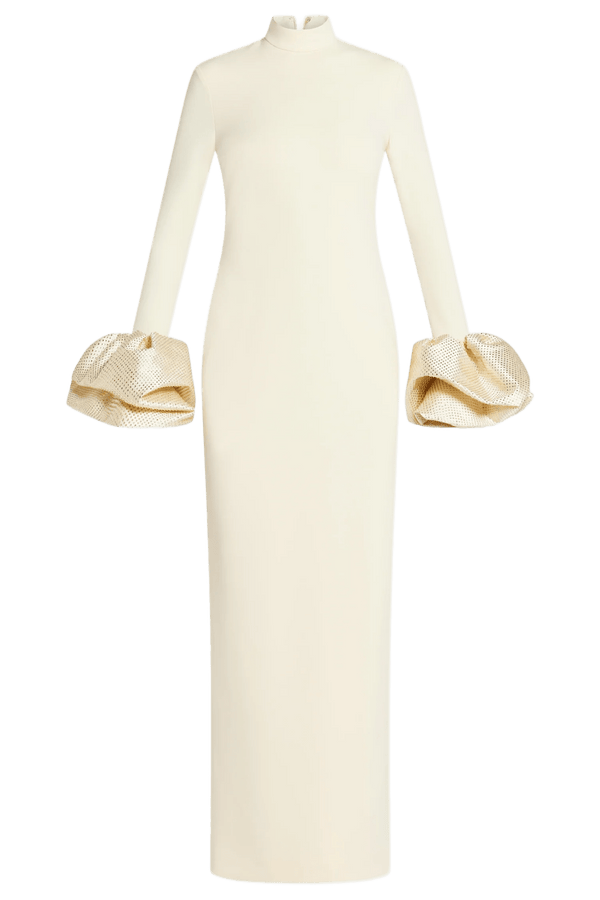 Viviana Crystal Maxi Dress - ALBOUSHIYA - district 5 - dubai - riyadh - abaya - dresses - designers - evening wear - luxury - elegance - craftsmanship - gowns - cocktail dresses - collections - georges