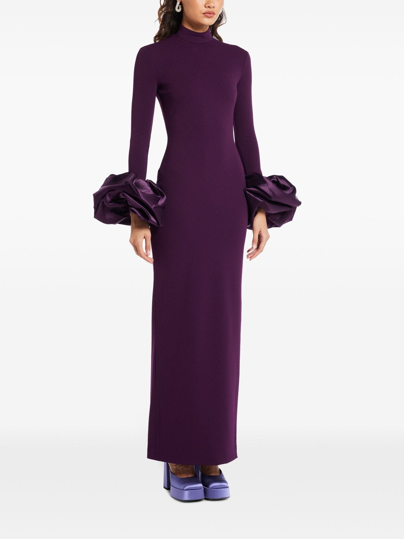 Viviana Puff - sleeve Gown - ALBOUSHIYA - district 5 - dubai - riyadh - abaya - dresses - designers - evening wear - luxury - elegance - craftsmanship - gowns - cocktail dresses - collections - georges