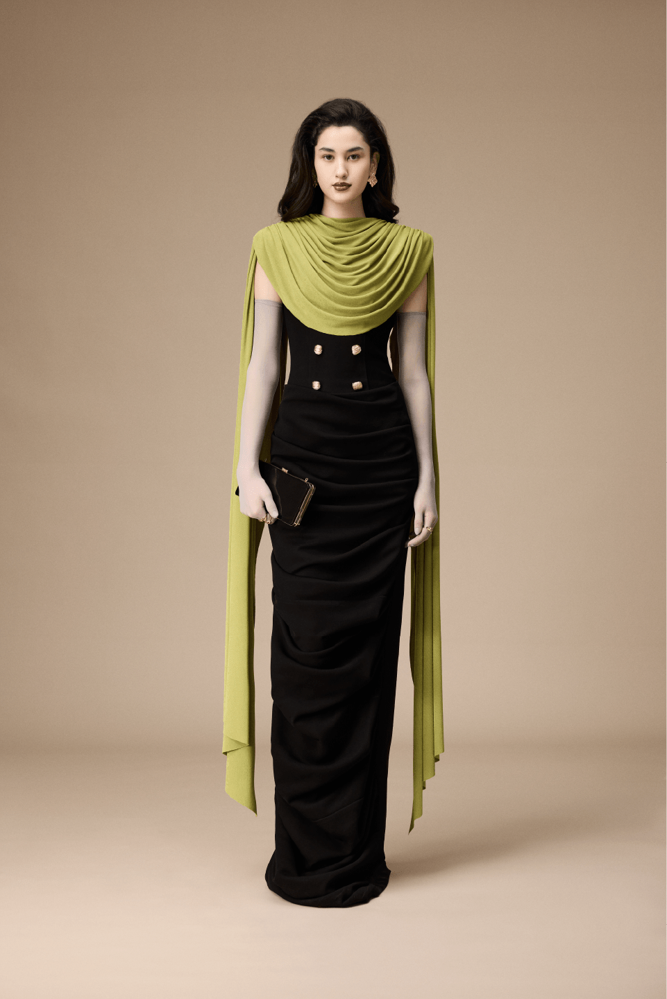 Volley Dress - ALBOUSHIYA - district 5 - dubai - riyadh - abaya - dresses - designers - evening wear - luxury - elegance - craftsmanship - gowns - cocktail dresses - collections - georges