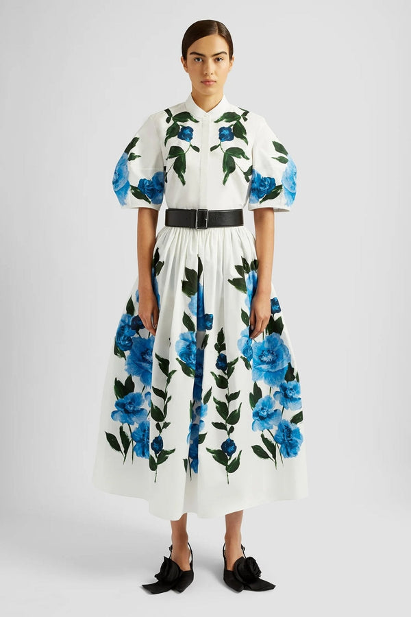 Volume Short Sleeve Blouse - ALBOUSHIYA - district 5 - dubai - riyadh - abaya - dresses - designers - evening wear - luxury - elegance - craftsmanship - gowns - cocktail dresses - collections - georges
