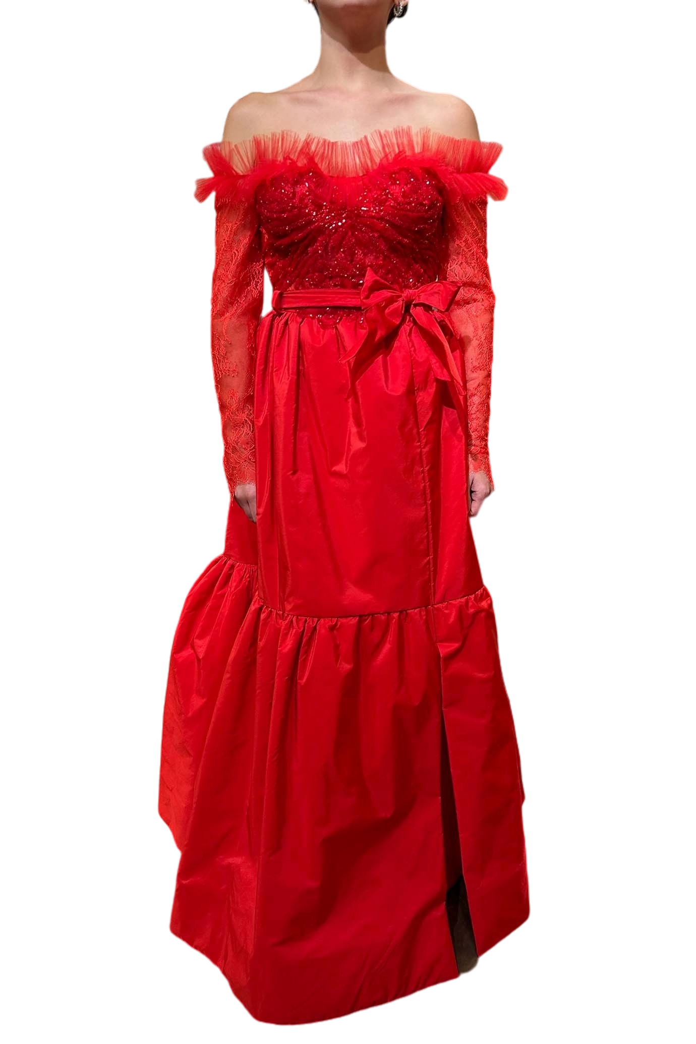 Crimson Allure Gown