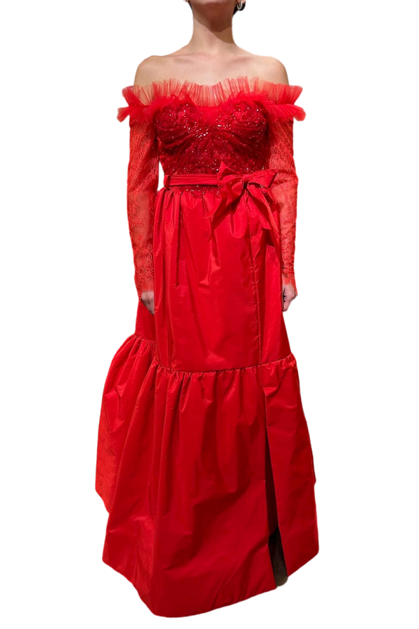 Crimson Allure Gown